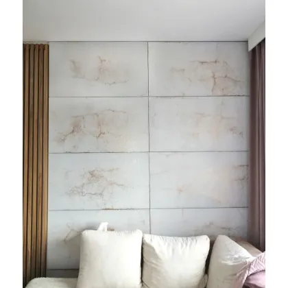 Zdjęcie 120x60 cm DS - (biały złote kruszywo) - płyta beton architektoniczny ultralekka