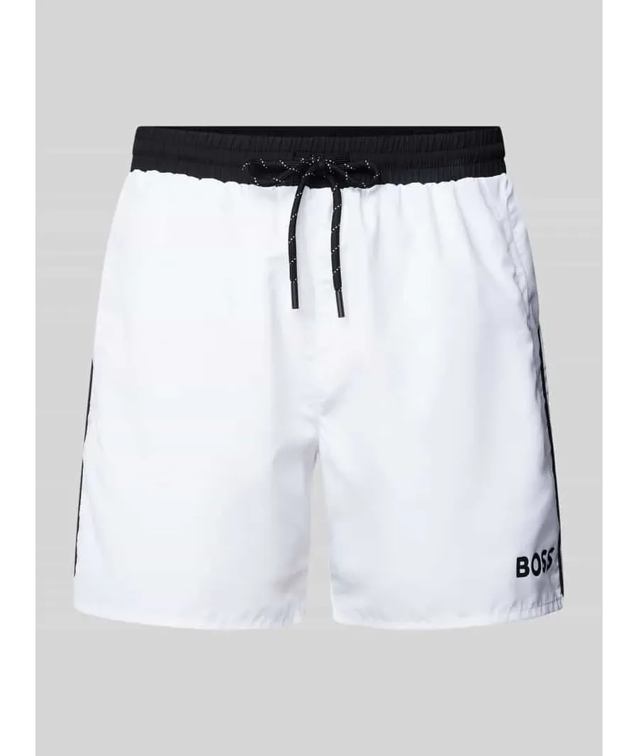 obrazek 1 Spodenki kąpielowe z elastycznym pasem model ‘STARFISH’