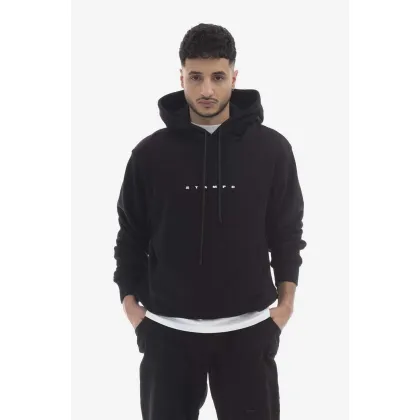Zdjęcie STAMPD bluza bawełniana męska kolor czarny z kapturem z nadrukiem SLA.M3202HD-BLK