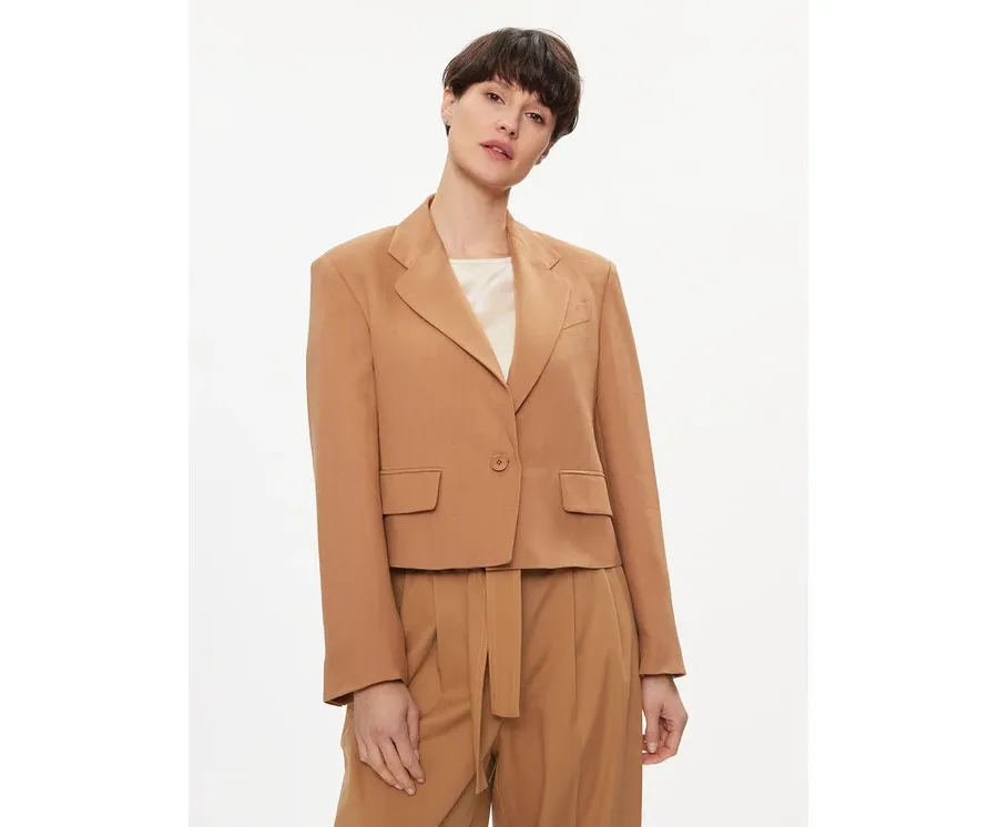 obrazek 1 Weekend Max Mara Marynarka Cantico 2415041062 Brązowy Regular Fit
