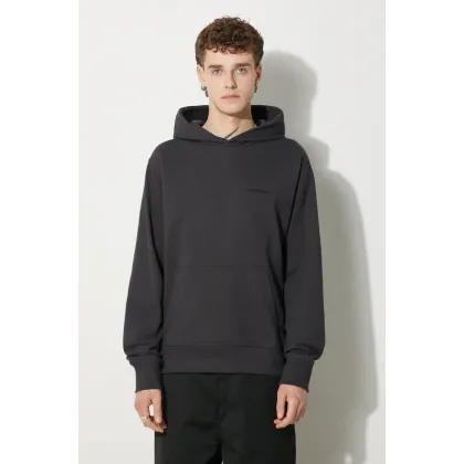 Zdjęcie New Balance bluza bawełniana męska kolor szary z kapturem gładka MT23565PHM-PHM