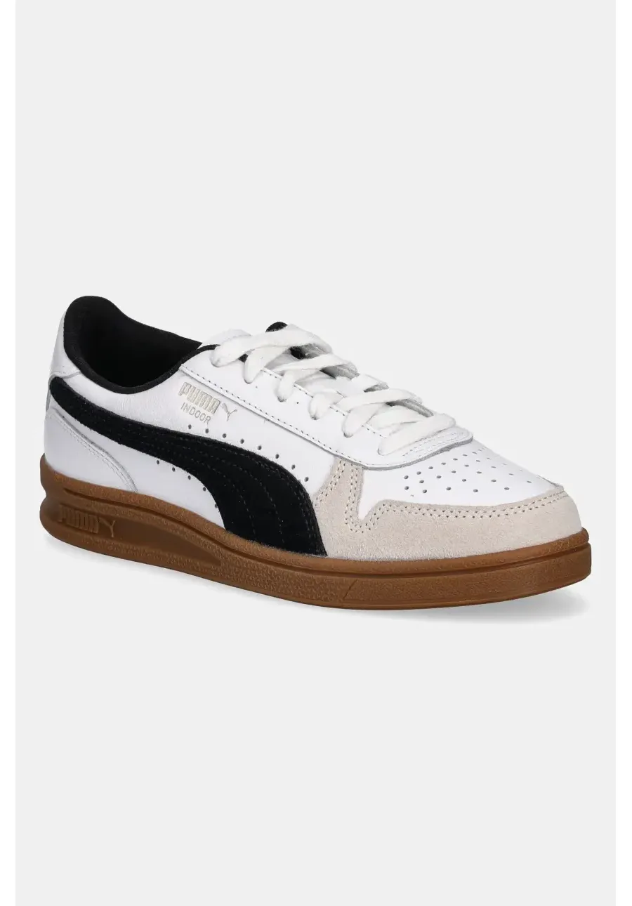 obrazek 1 Puma sneakersy skórzane Indoor kolor biały 401360