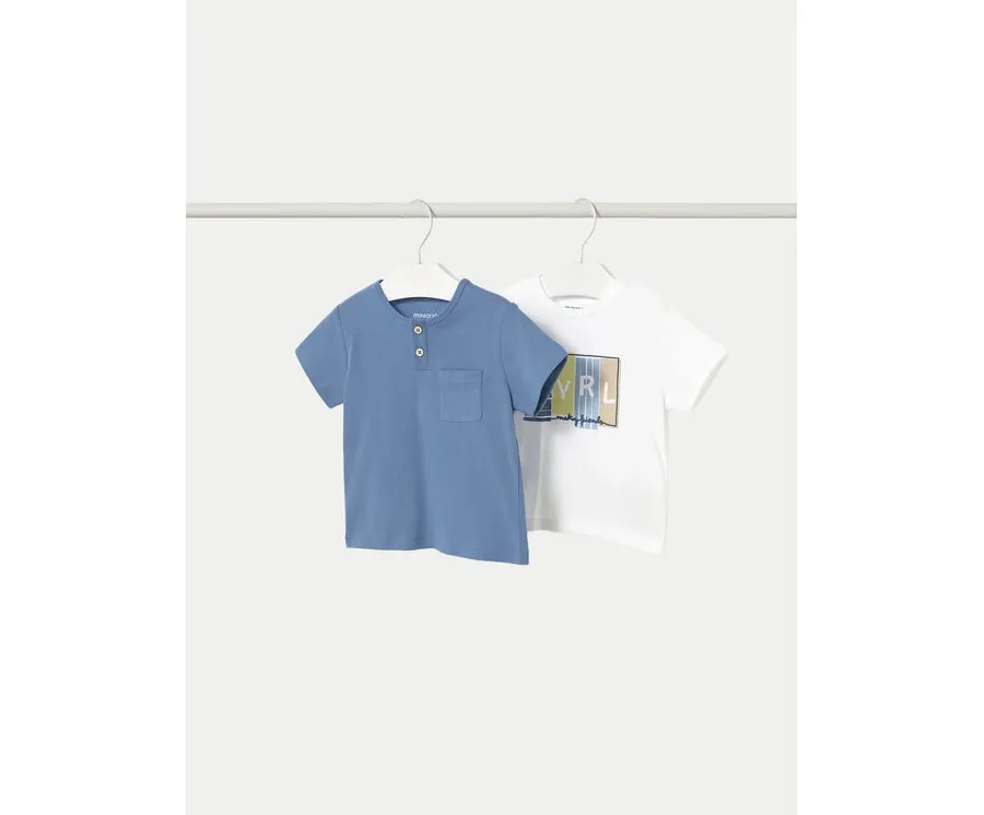 obrazek 1 Mayoral Komplet 2 t-shirtów 1060 Kolorowy Regular Fit