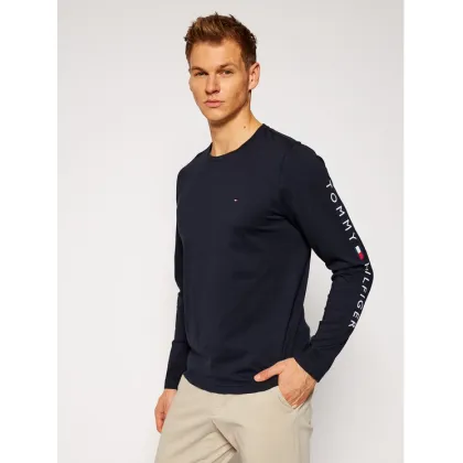Zdjęcie Tommy Hilfiger Longsleeve Logo MW0MW09096 Granatowy Regular Fit