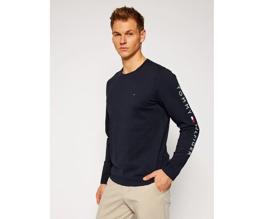 obrazek 1 Tommy Hilfiger Longsleeve Logo MW0MW09096 Granatowy Regular Fit