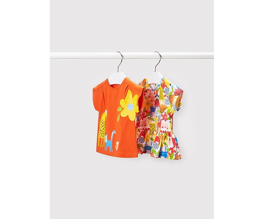 obrazek 1 Mayoral Komplet 2 t-shirtów 1031 Kolorowy Regular Fit