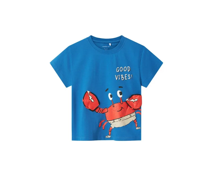 obrazek 1 NAME IT T-Shirt Fish 13241295 Niebieski Regular Fit
