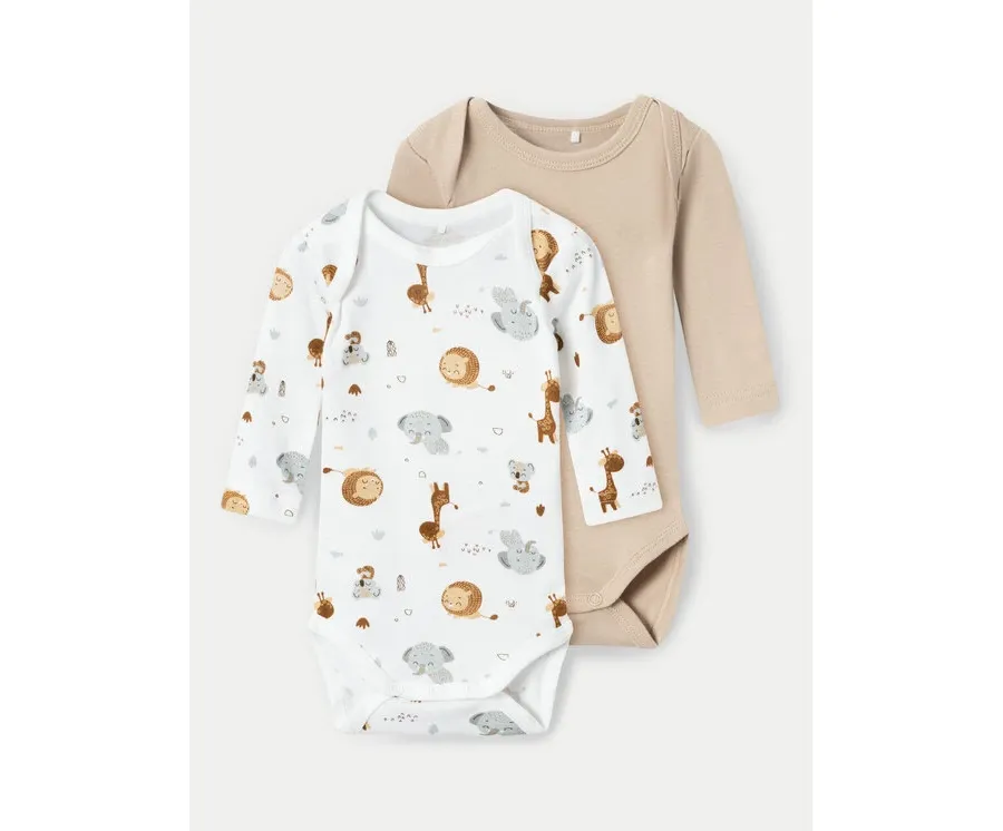 obrazek 1 NAME IT Komplet 2 par body dziecięcych 13227037 Kolorowy