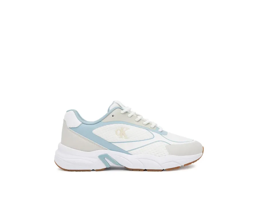 obrazek 1 Calvin Klein Jeans Sneakersy Retro Tennis Knit Mg YW0YW01887 Biały