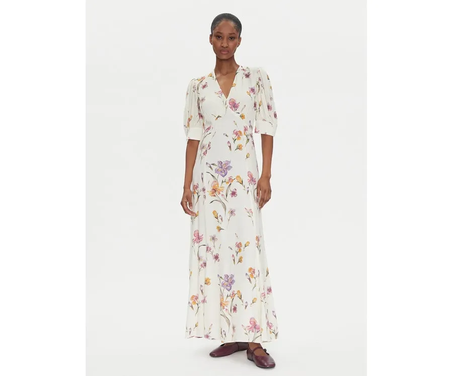 obrazek 1 TWINSET Sukienka letnia 251TP2770 Écru Slim Fit