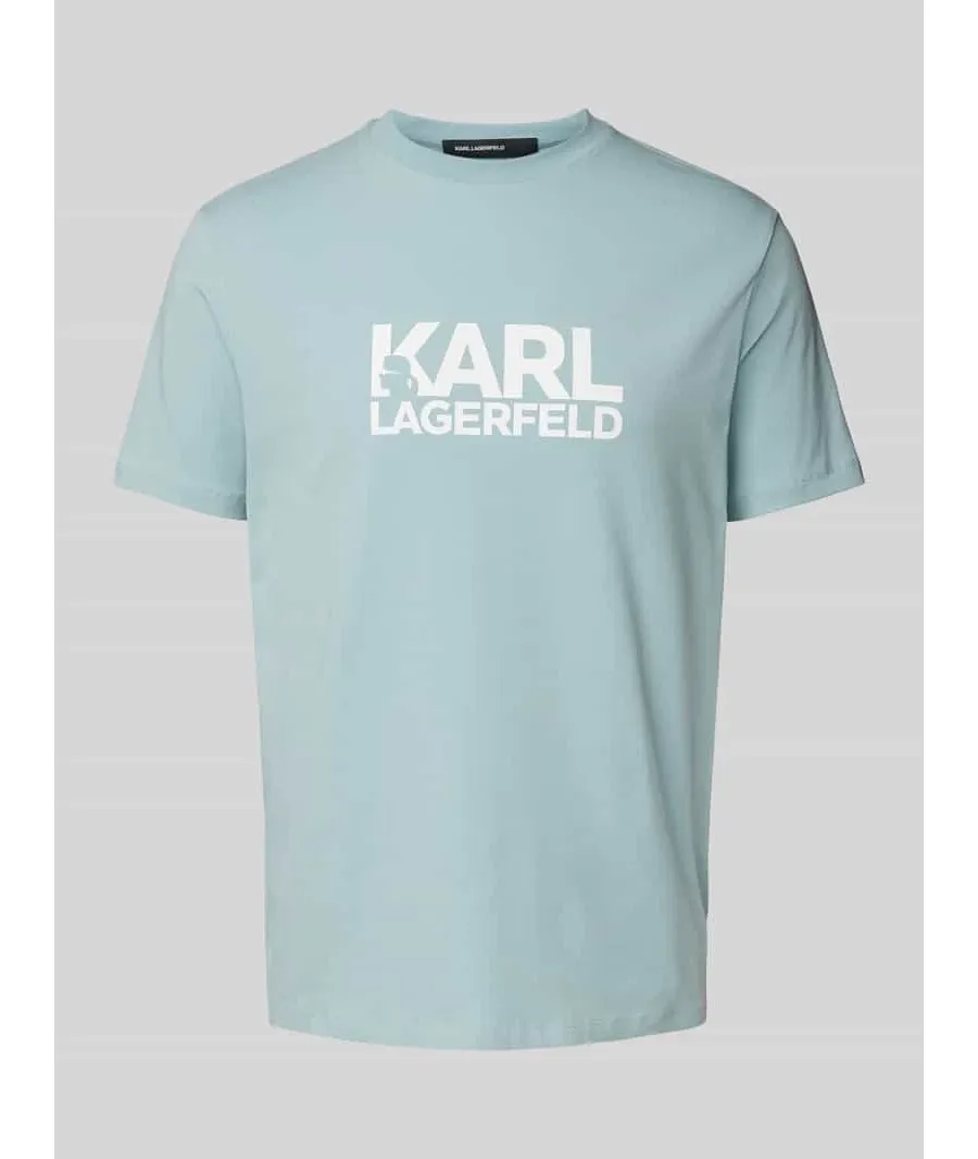obrazek 1 KARL LAGERFELD T-Shirt 755087 551235 Błękitny Regular Fit