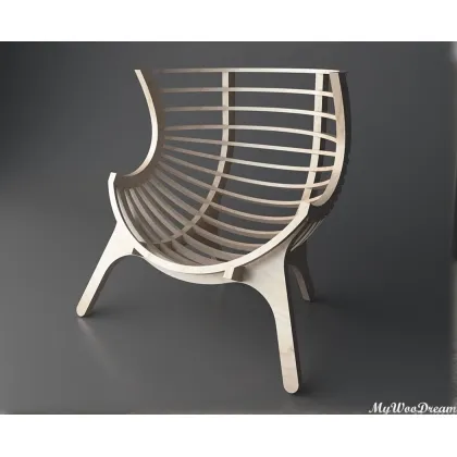 Zdjęcie Designerskie krzesło ze sklejki