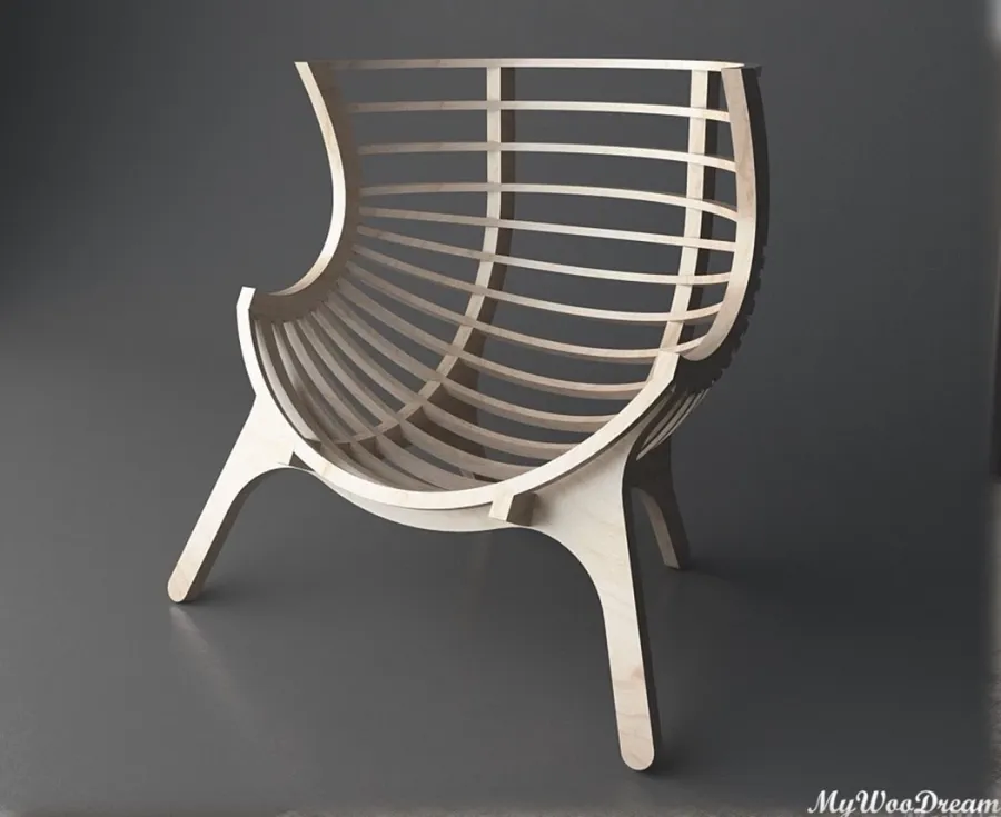 obrazek 1 Designerskie krzesło ze sklejki