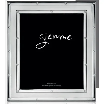 Picture Stylish silver photo frame 9x13 cm
