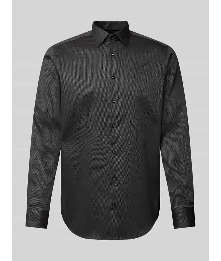 obrazek 1 Koszula biznesowa o kroju regular fit z kołnierzykiem typu kent