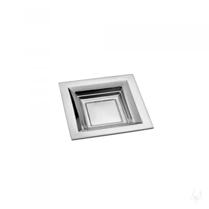 Picture Stylish silver basket with a modern shape - Zaramella Argenti