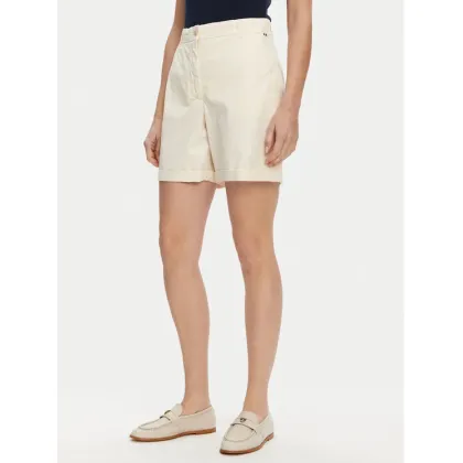 Zdjęcie Tommy Hilfiger Szorty materiałowe WW0WW42457 Écru Regular Fit