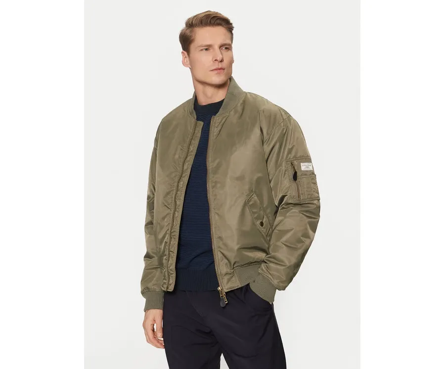 obrazek 1 Guess Jeans Kurtka bomber M5RL81 WHAA2 Khaki Regular Fit