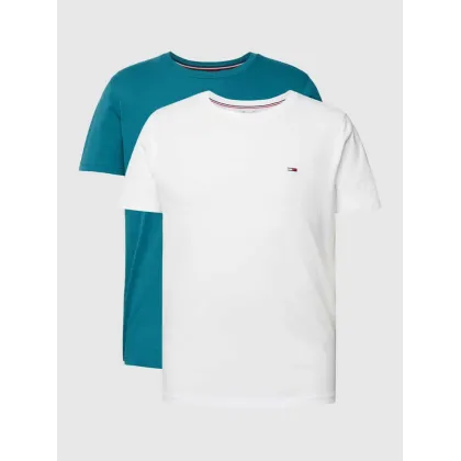 Zdjęcie T-shirt z wyhaftowanym logo w zestawie 2 szt.