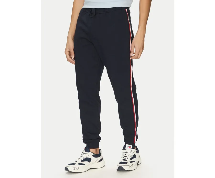 obrazek 1 Tommy Hilfiger Spodnie dresowe Global Stripe MW0MW38696 Granatowy Regular Fit