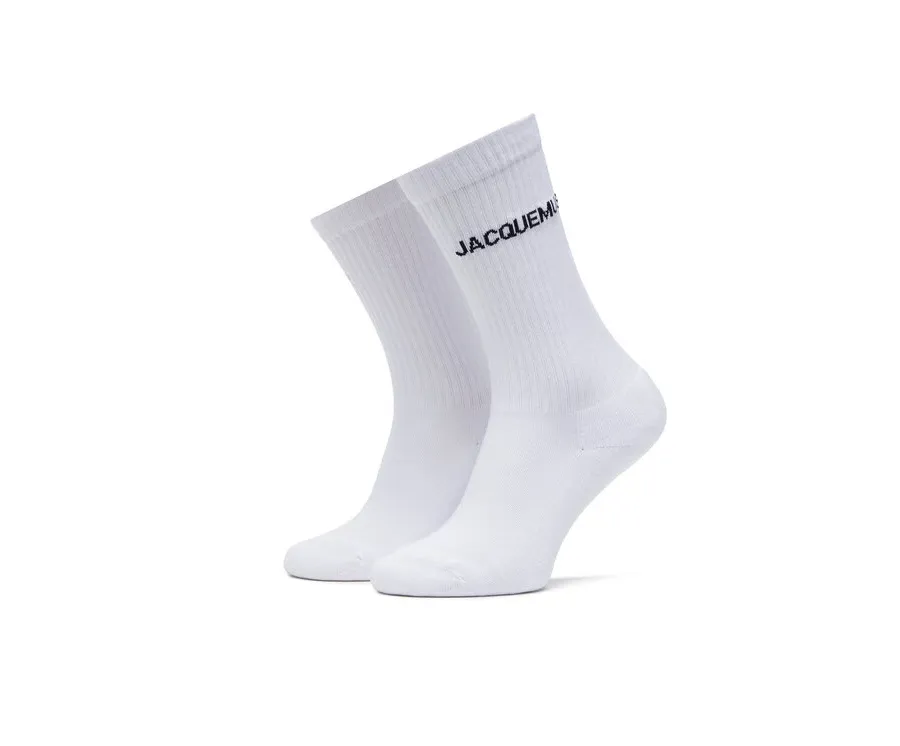 obrazek 1 JACQUEMUS Skarpety wysokie damskie 21H213AC003-5000 Biały