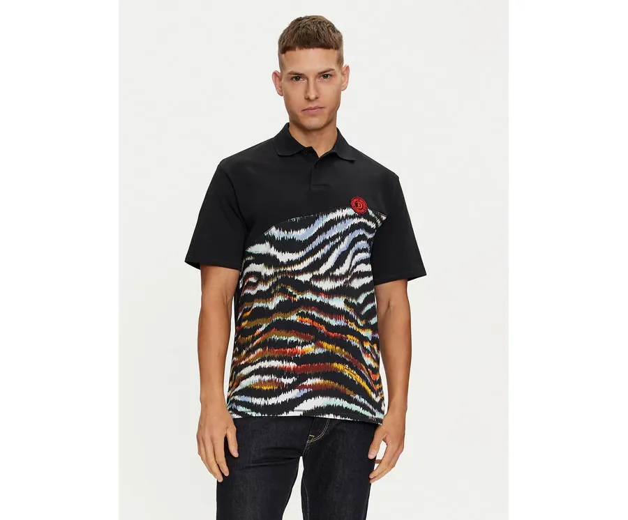 obrazek 1 Just Cavalli Polo 76OAG6R1 Czarny Regular Fit