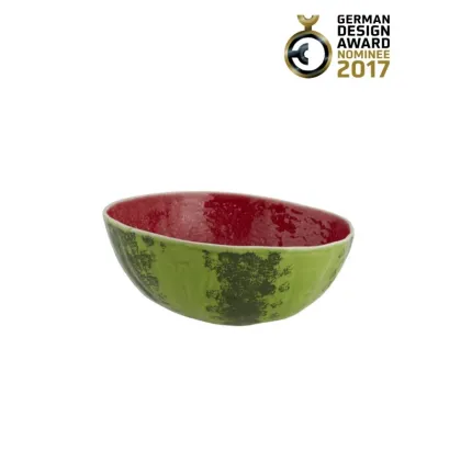 Zdjęcie Unikalna miska arbuzowa wykonana przez portugalskiego producenta - Bordallo Pinheiro