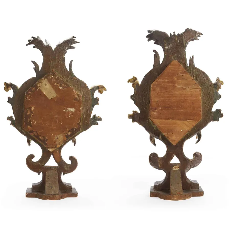 obrazek 4 Stylowa para relikwiarzy włoskich z XVIII wieku