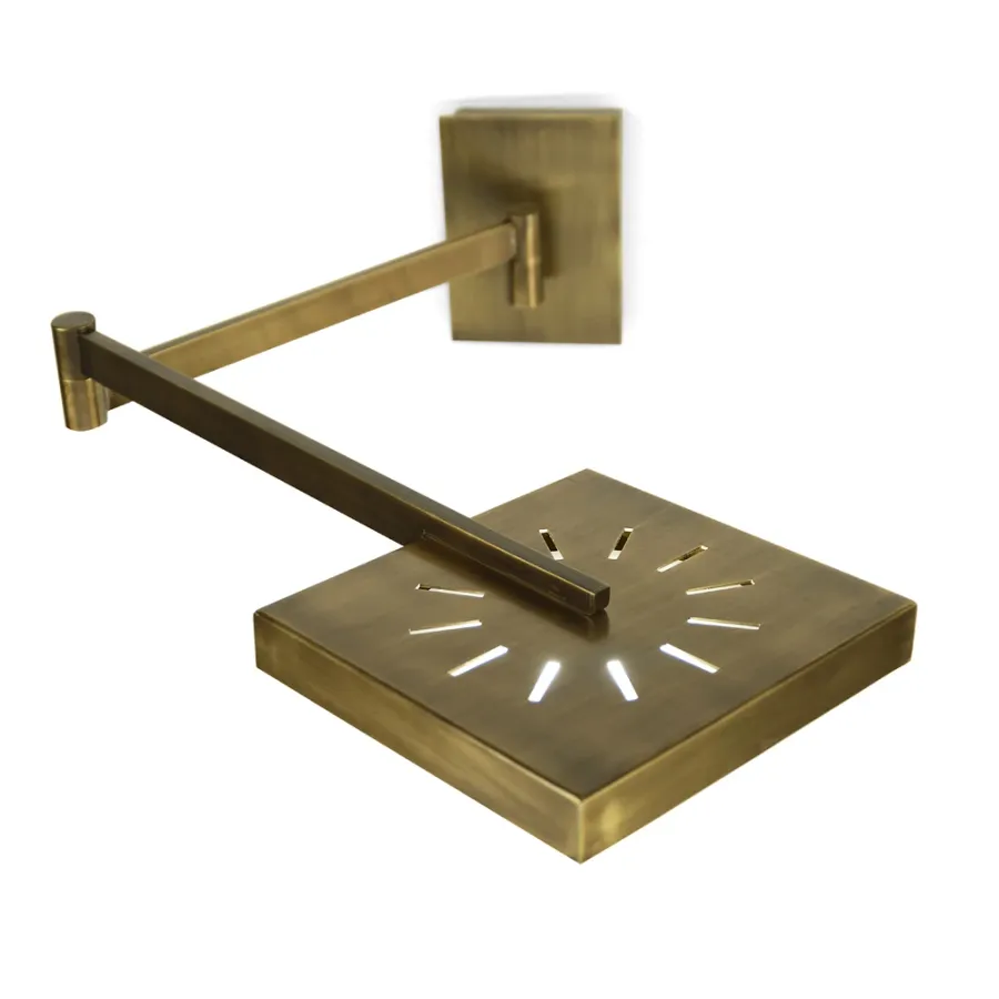 obrazek 1 Regulowana mosiężna lampa ścienna H.11xL.13xP.57 cm