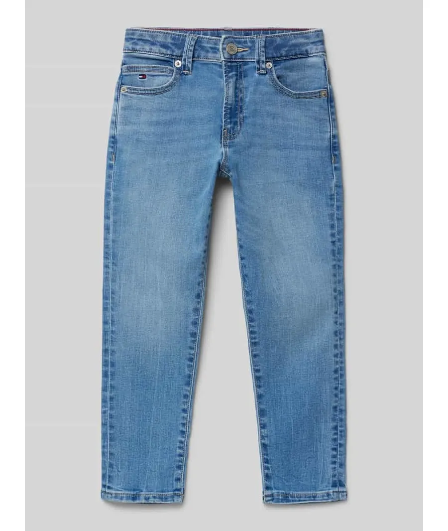 obrazek 1 Jeansy o kroju straight fit z 5 kieszeniami