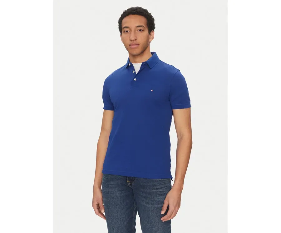 obrazek 1 Tommy Hilfiger Polo 1985 MW0MW17771 Niebieski Slim Fit