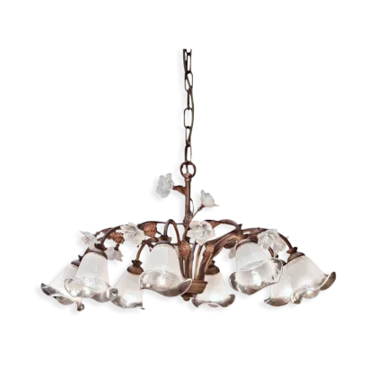 Zdjęcie Oryginalny żyrandol z ośmioma światłami w stylu klasycznym z Włoch