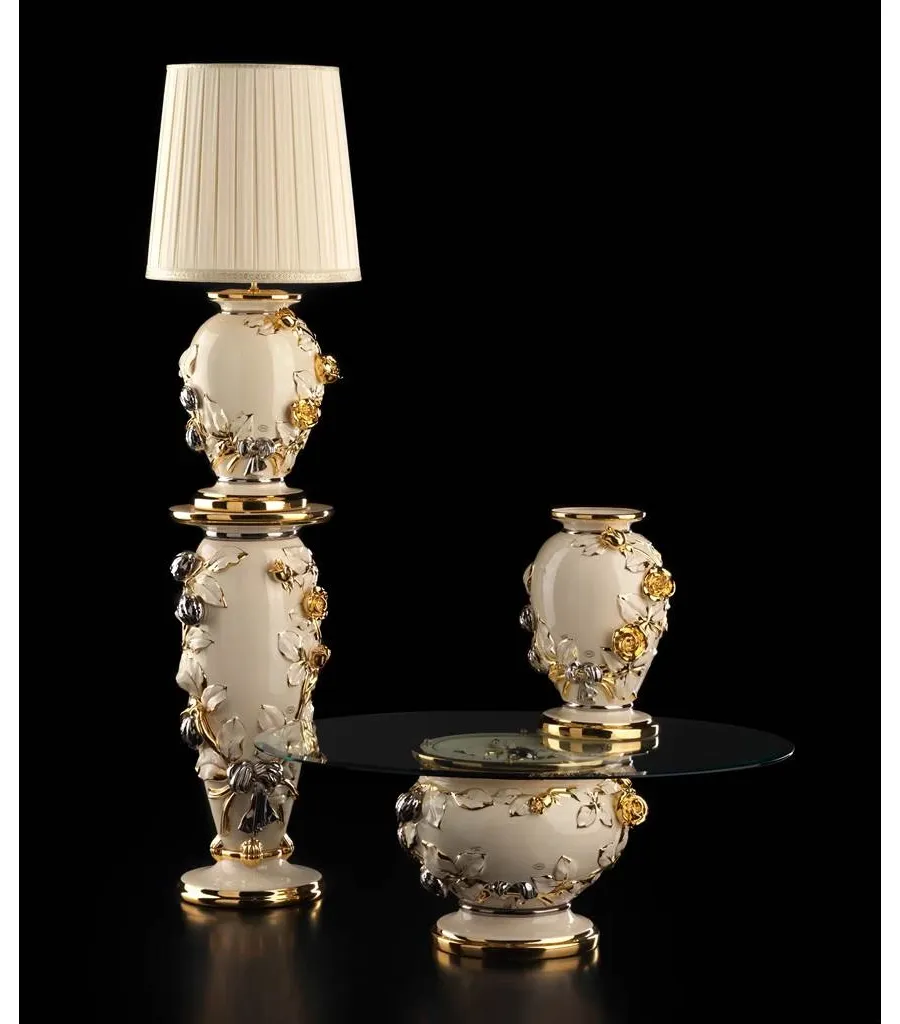 obrazek 2 Klasyczna ceramiczna lampa salonowa