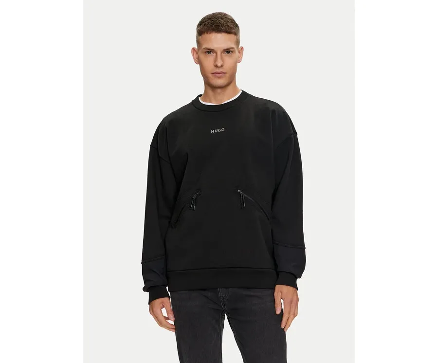 obrazek 1 Hugo Bluza Dautumnas 50516667 Czarny Oversize HUGO
