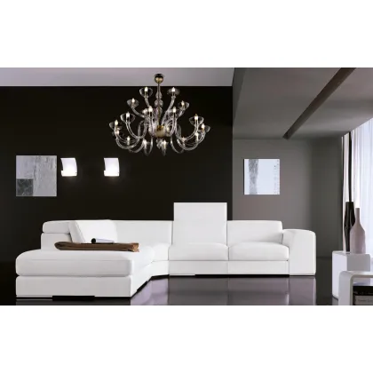 Picture Italian prestigious living room chandelier made of Murano glass - Lucevetro