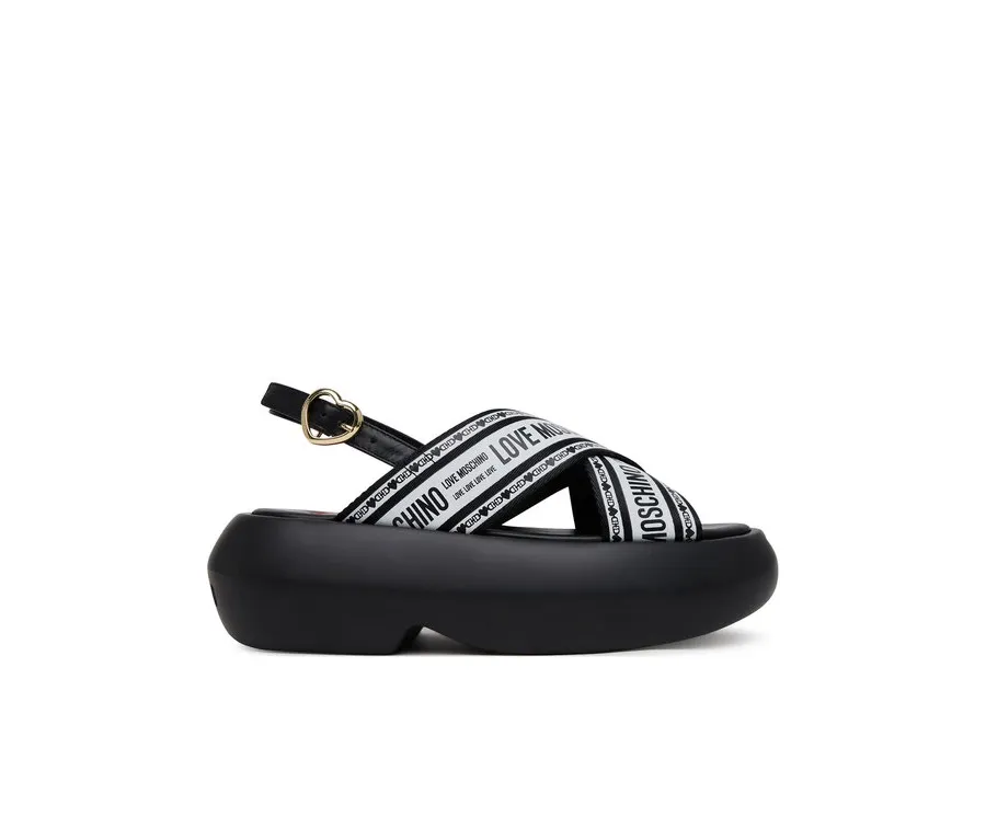 obrazek 1 LOVE MOSCHINO Sandały JA16207I0MIX200A Czarny