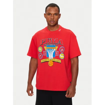 Zdjęcie Puma T-Shirt Crowd Craze 2 627215 Czerwony Oversize