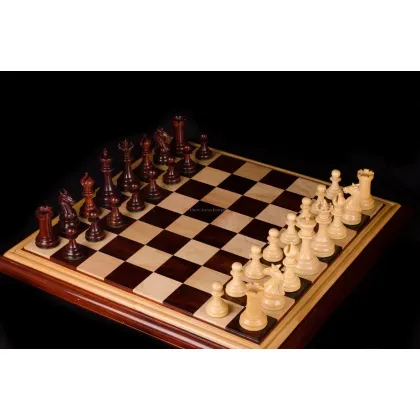 Zdjęcie Skrupulatnie wykonany drewniany komplet szachowy - The Chess Empire