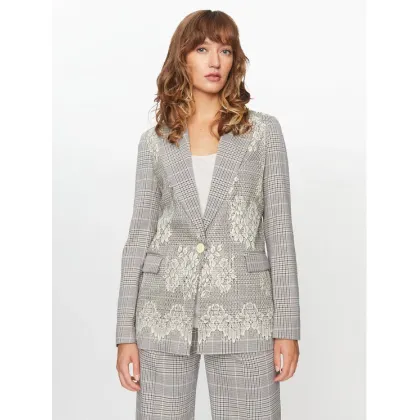 Zdjęcie TWINSET Marynarka 232TP2635 Szary Regular Fit