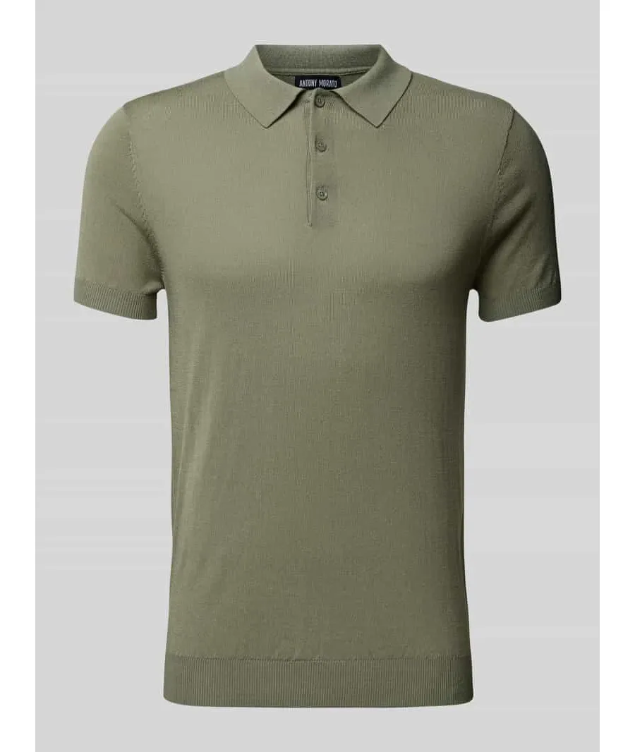 obrazek 1 Koszulka polo o kroju slim fit w jednolitym kolorze
