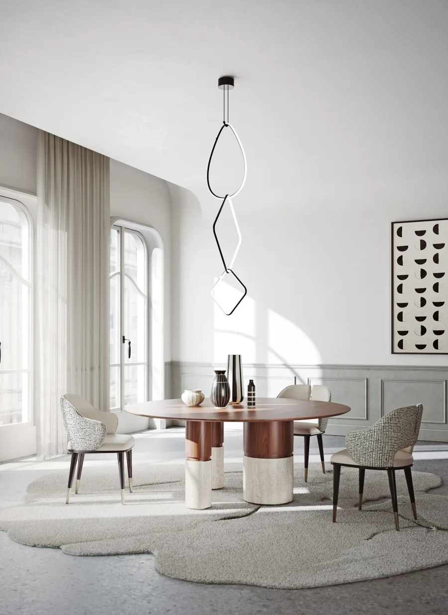 obrazek 13 Ekskluzywne włoskie krzesło w stylu modernistycznym do jadalni