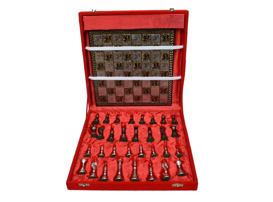 obrazek 8 Ekskluzywna plansza + figury szachowe z serii Palm Art - The Chess Empire