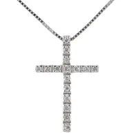 Picture Exclusive cross necklace with diamonds
