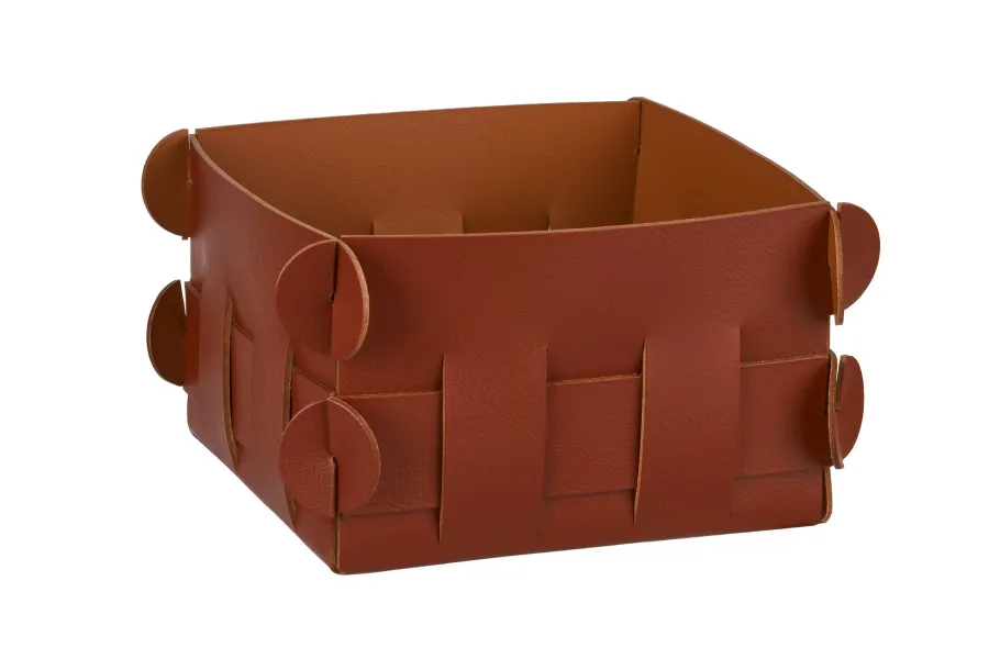 obrazek 1 Mały koszyk Shlesser w wyjątkowym burgundowym kolorze