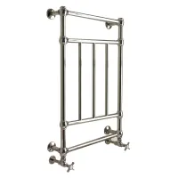 Picture Unique wall-mounted heated towel rail in brass, hot water version – 3SC