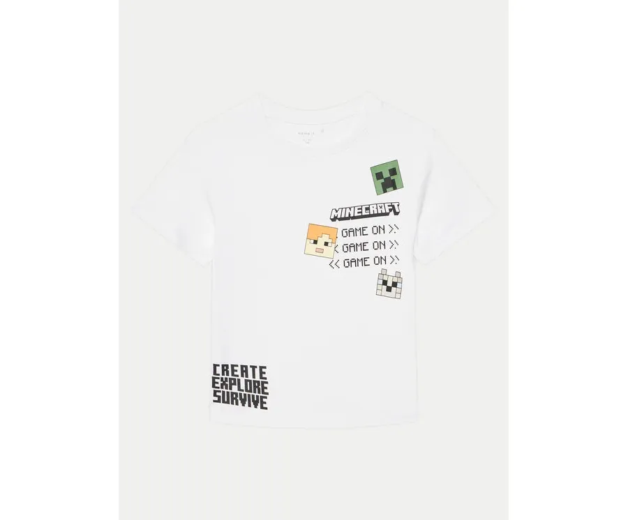 obrazek 1 NAME IT T-Shirt Jafar MINECRAFT 13238538 Biały Regular Fit