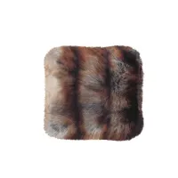 Picture Brown and gray fox fur - decorative pillow 50x50 - Ulivi Salotti