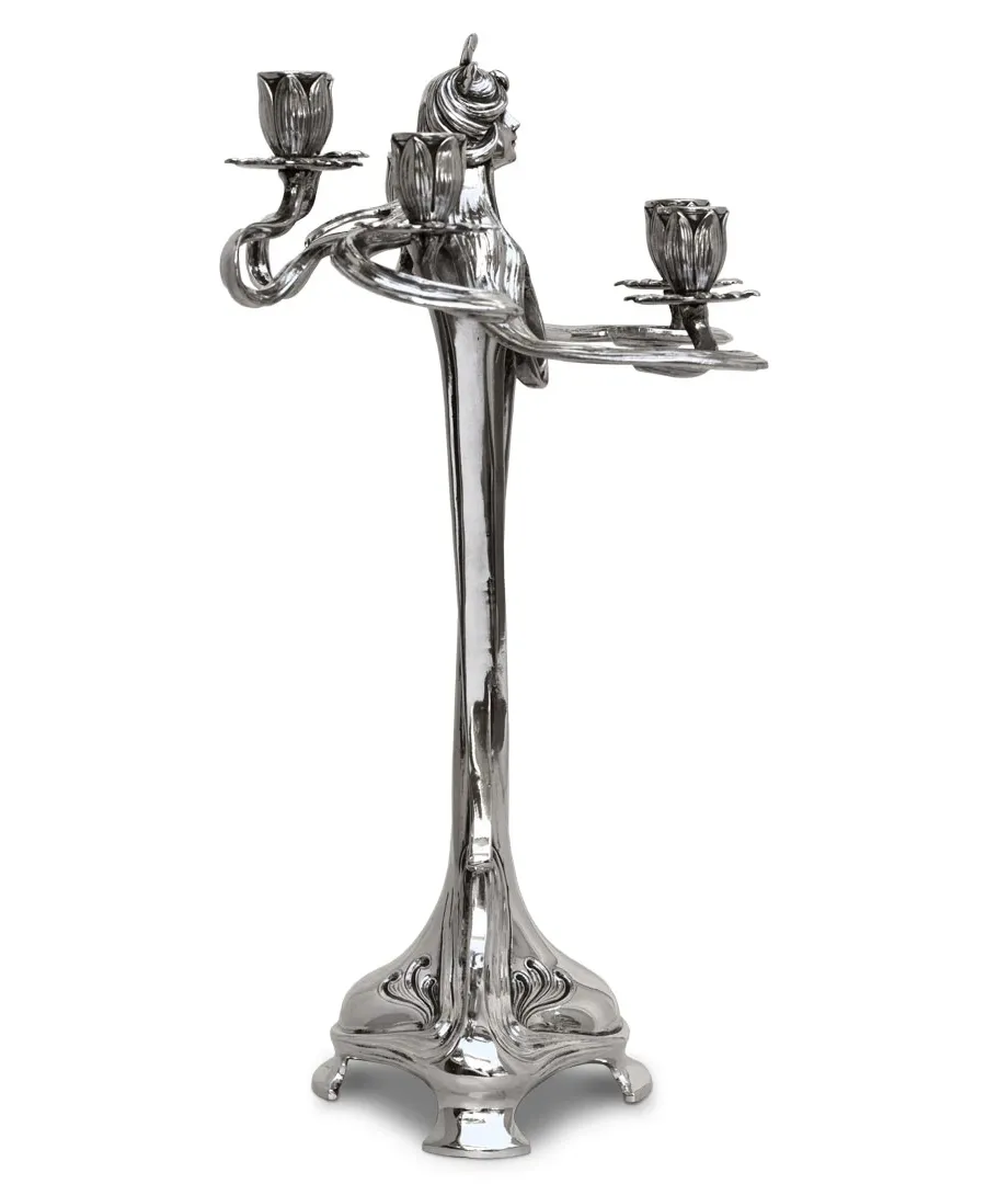 picture 4 Phenomenal six-arm candlestick made of pewter