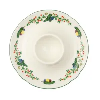 Picture Porcelain egg plate decorated with a Christmas motif - Seltmann Weiden