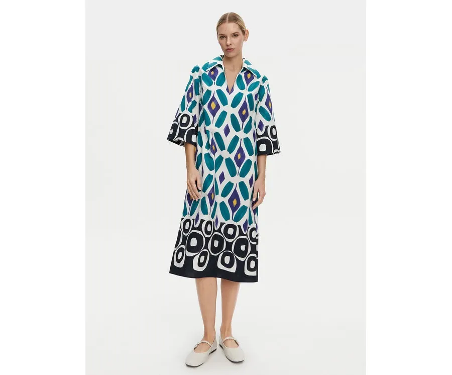obrazek 1 Luisa Spagnoli Sukienka codzienna Prudenza 542073 Kolorowy Loose Fit